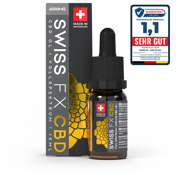 SWISS FX: CBD Öl 40% Vollspektrum – Maximale CBD-Power