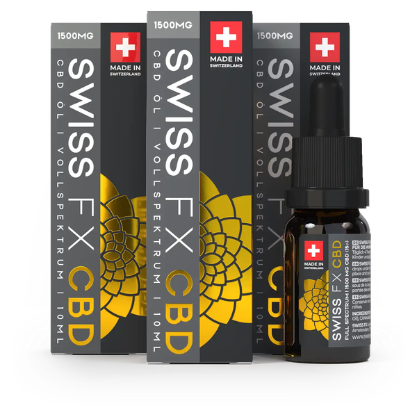 SWISS FX: 3x CBD Öl 15% (10ml) – Sparpaket für Vielnutzer