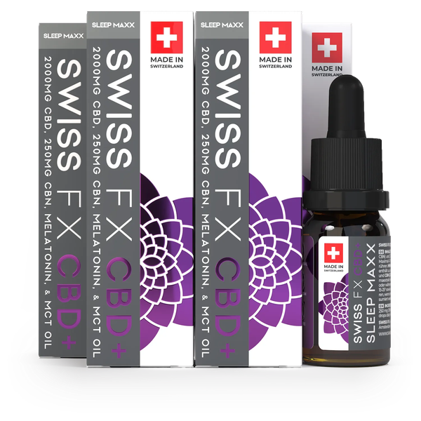 SWISS FX: 3x CBD Öl SLEEP MAXX – Besser schlafen im Sparpaket